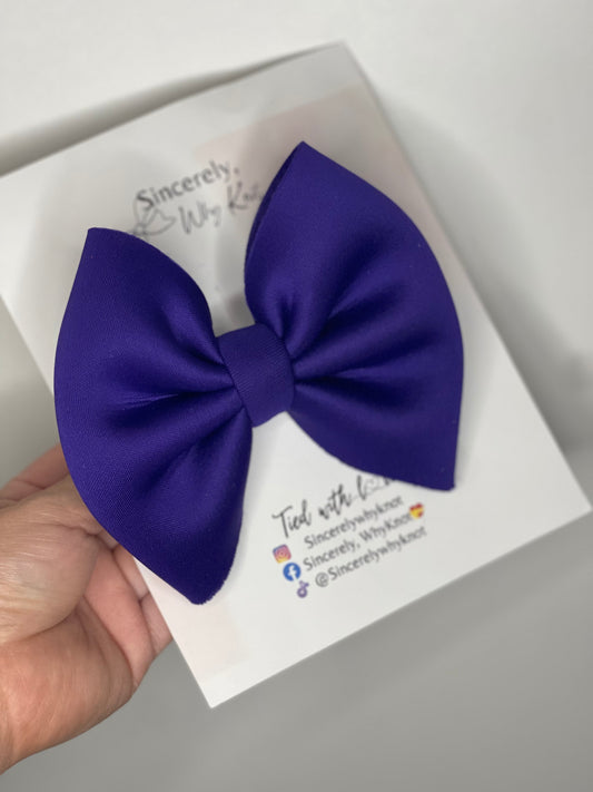 Dark Purple Bow