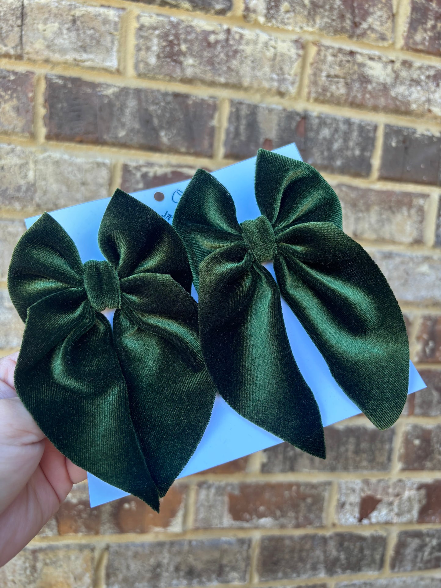 Olive velvet sailor set