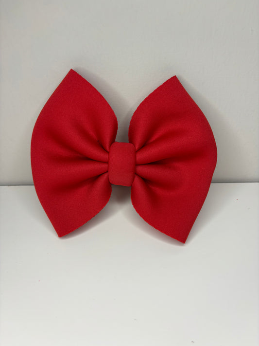 Red Puff Bow