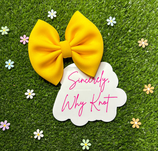 sunshine Puff Bow