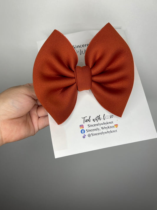 Rusty Orange Bow