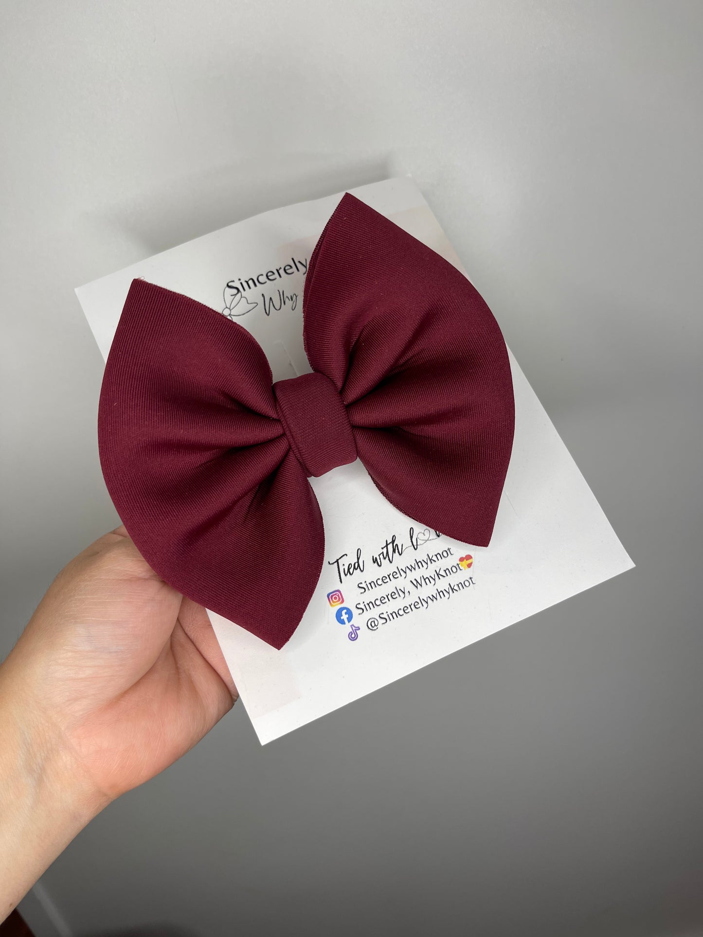 Maroon Bow